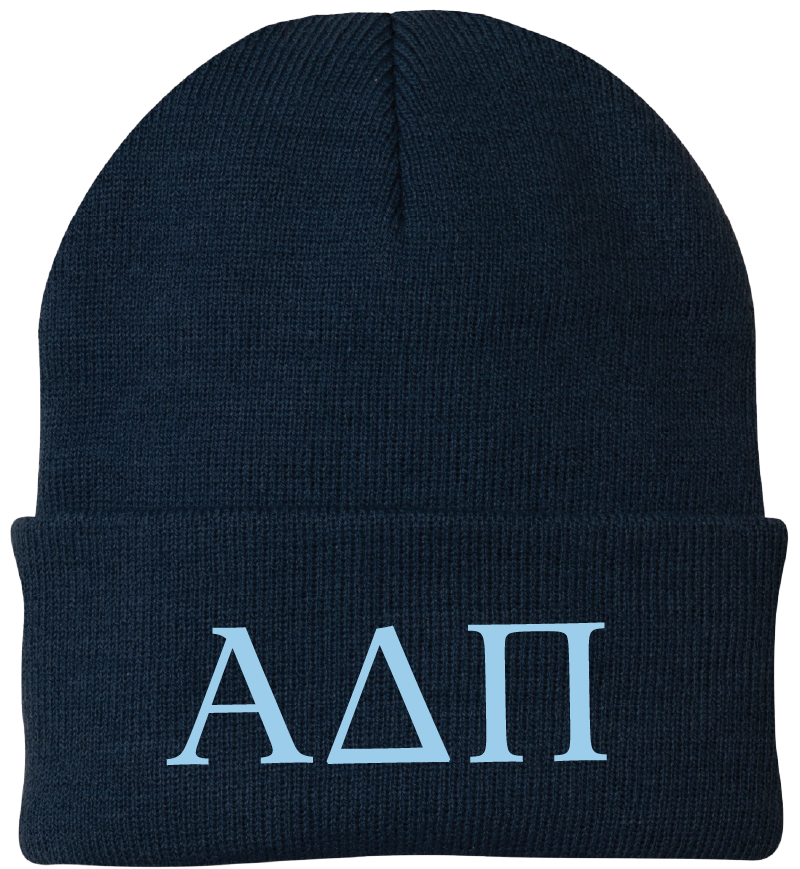 Alpha Delta Pi Lettered Beanies