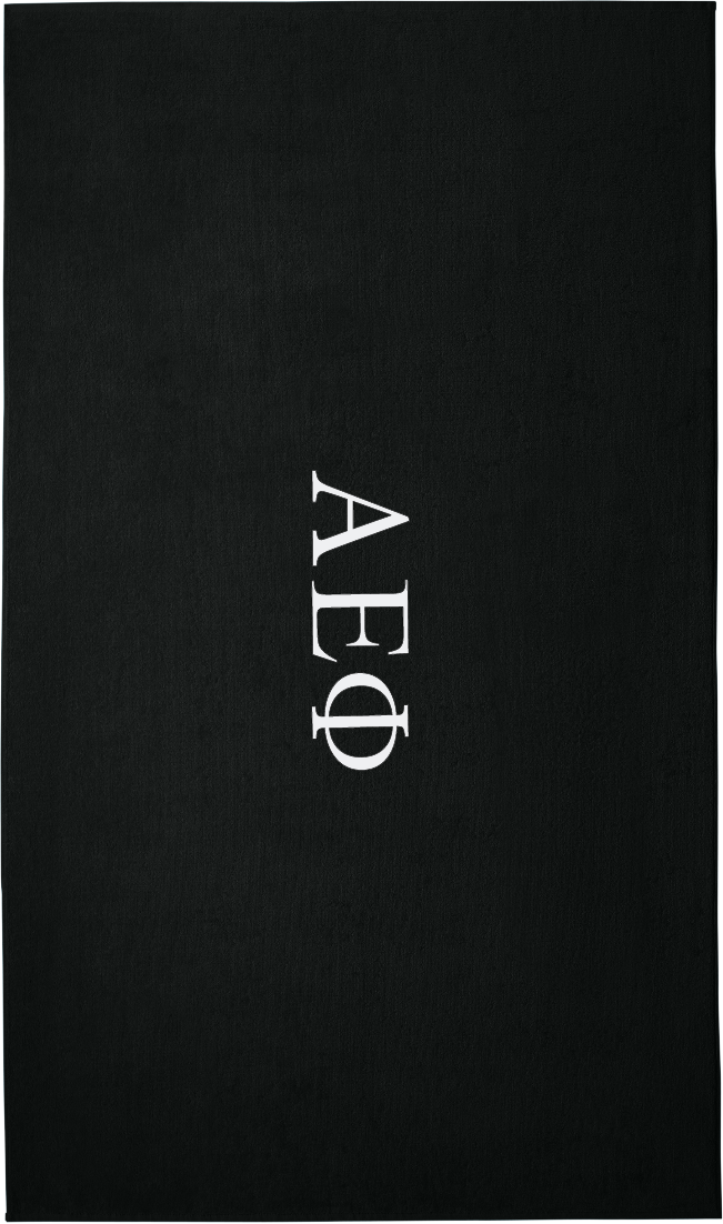 Alpha Epsilon Phi Lettered Beach Towels