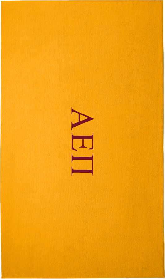 Alpha Epsilon Pi Lettered Beach Towels