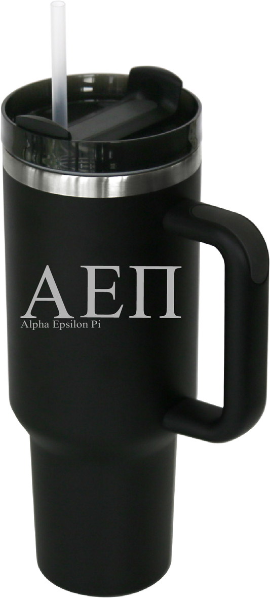 Alpha Epsilon Pi Lettered 40oz Tumblers