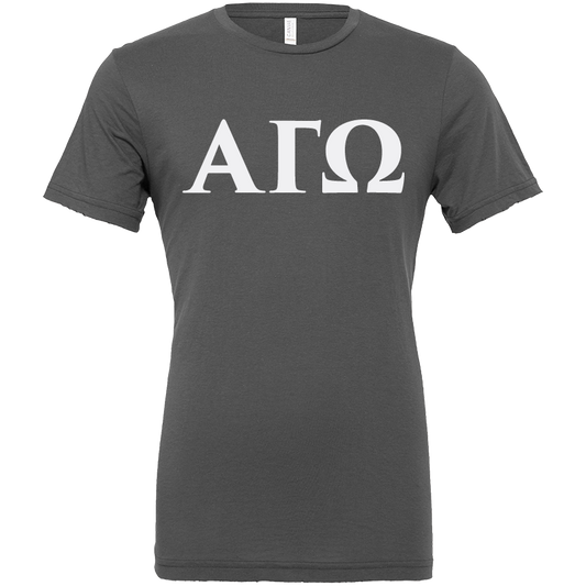 Alpha Gamma Omega Lettered Short Sleeve T-Shirts