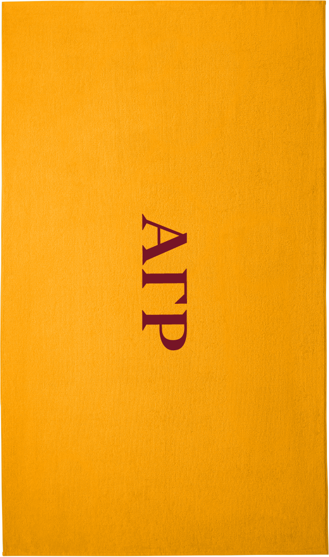 Alpha Gamma Rho Lettered Beach Towels