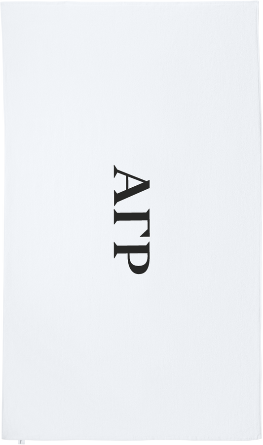 Alpha Gamma Rho Lettered Beach Towels