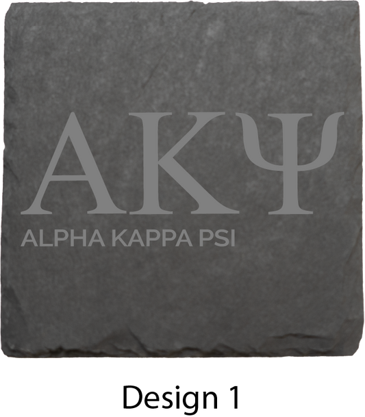 Alpha Kappa Psi Stone Coasters - 4-Pack