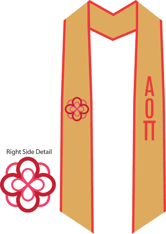 Alpha Omicron Pi Graduation Stoles