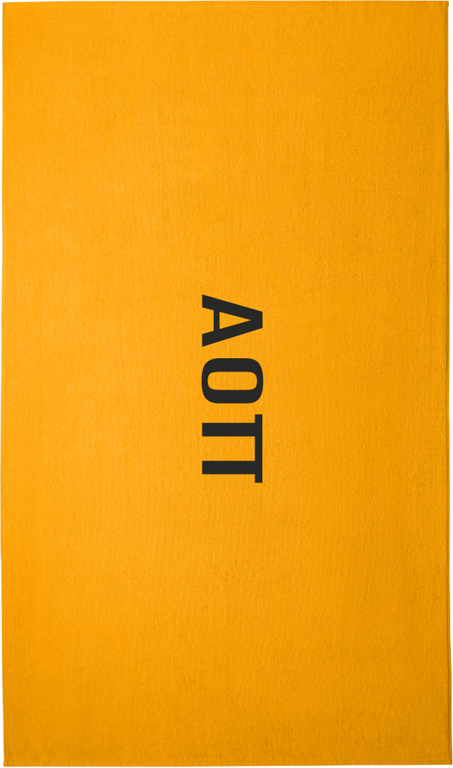 Alpha Omicron Pi Lettered Beach Towels