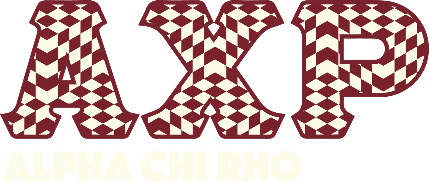 Alpha Chi Rho Applique Letters Hooded Sweatshirt