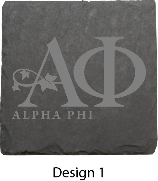 Alpha Phi Stone Coasters - 4-Pack