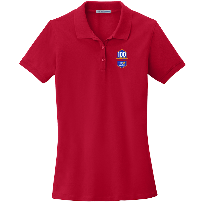 Alpha Phi Omega Centennial 100 Years Ladies' Embroidered Polo Shirt