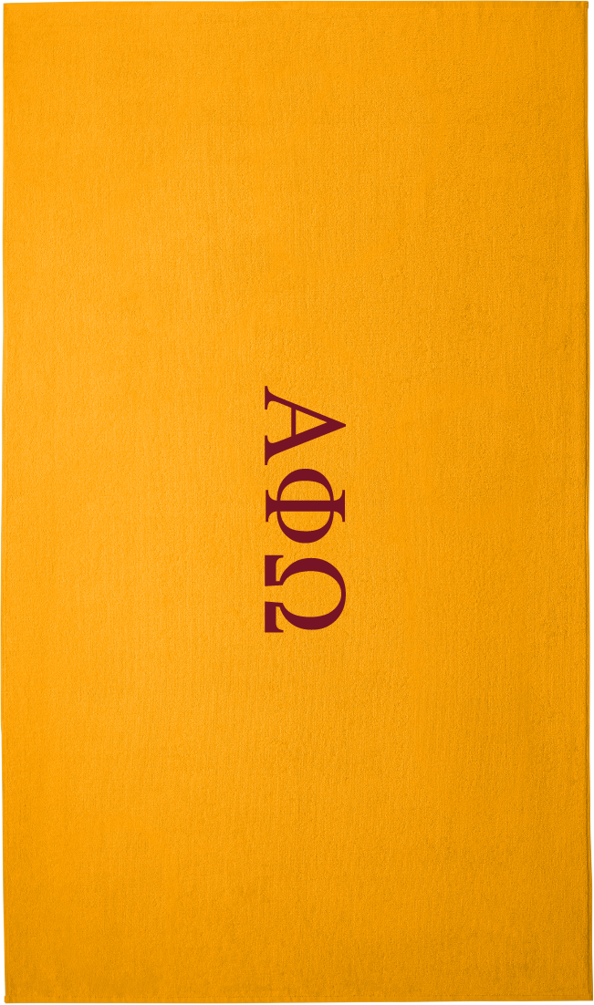 Alpha Phi Omega Lettered Beach Towels