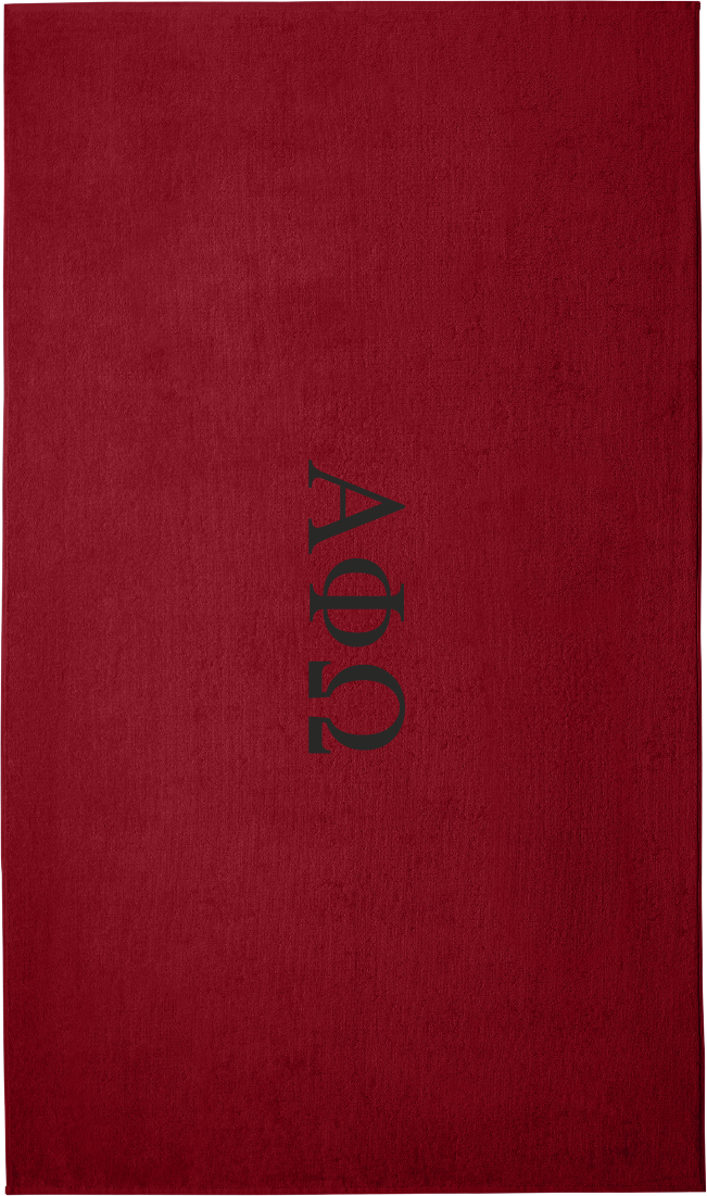 Alpha Phi Omega Lettered Beach Towels