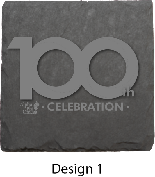 Alpha Phi Omega Centennial Celebration Stone Coasters - 4-Pack (Copy)