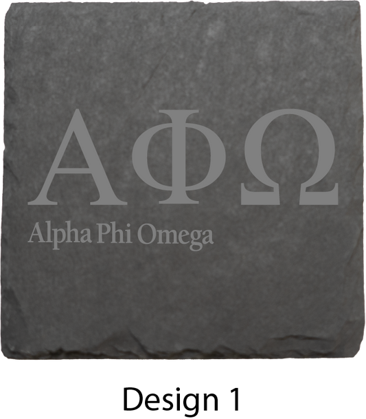 Alpha Phi Omega Stone Coasters - 4-Pack