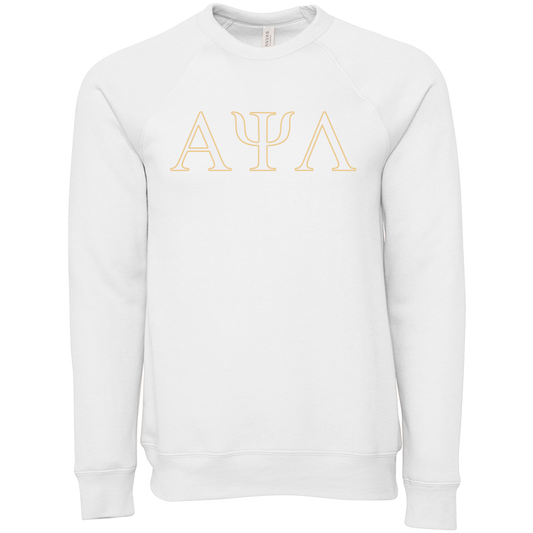 Alpha Psi Lambda Lettered Crewneck Sweatshirts