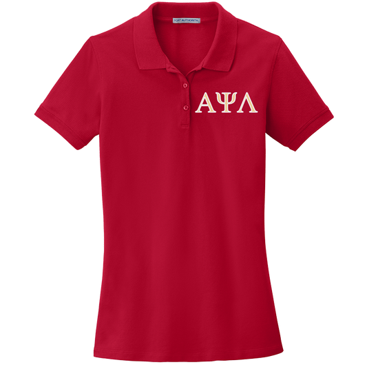 Alpha Psi Lambda Ladies' Embroidered Polo Shirt