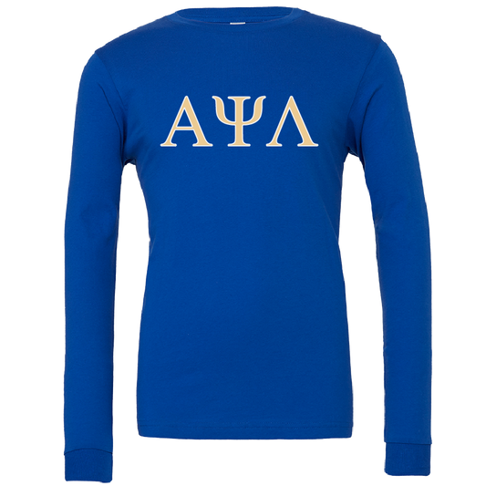 Alpha Psi Lambda Lettered Long Sleeve T-Shirts