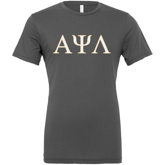 Alpha Psi Lambda Lettered Short Sleeve T-Shirts