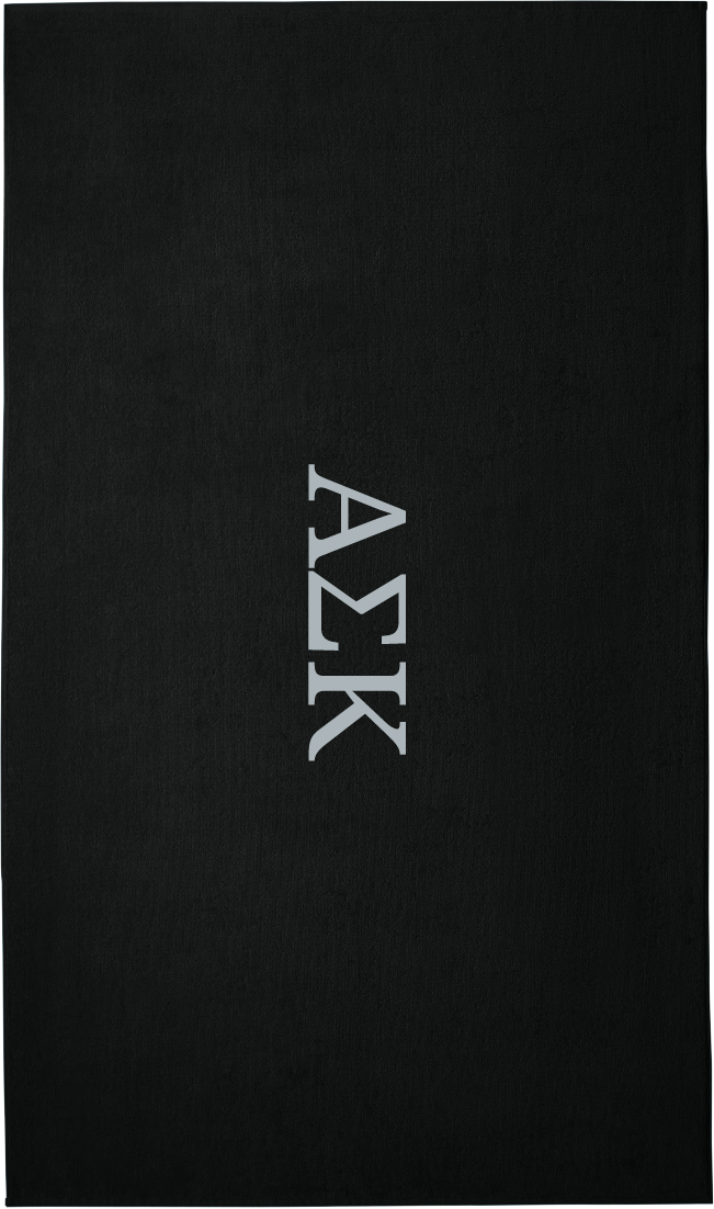 Alpha Sigma Kappa Lettered Beach Towels