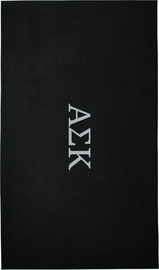 Alpha Sigma Kappa Lettered Beach Towels