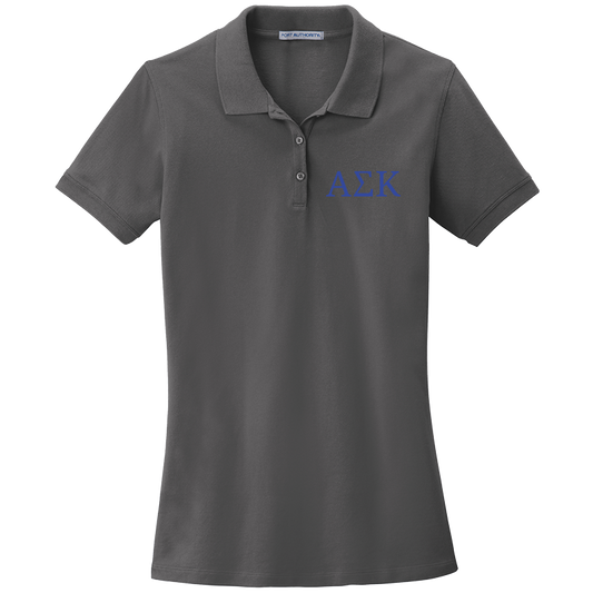 Alpha Sigma Kappa Ladies' Embroidered Polo Shirt