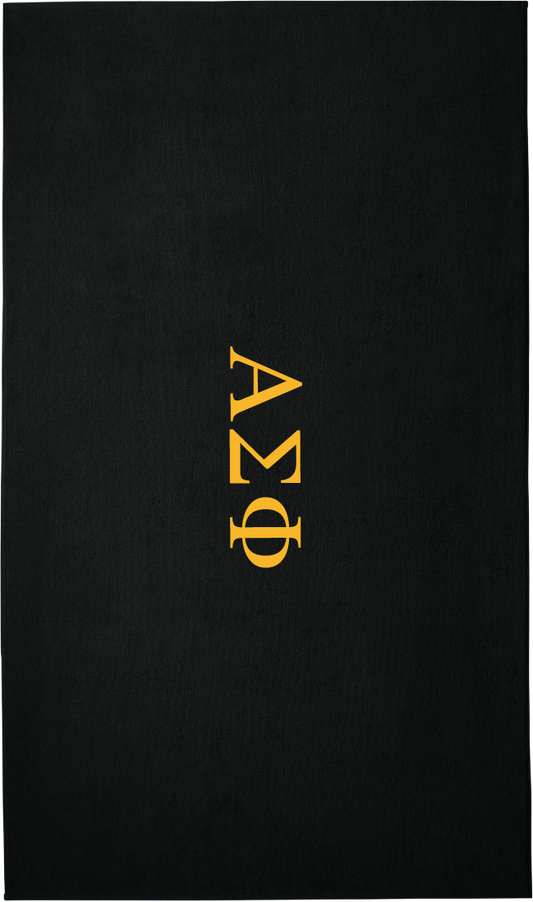 Alpha Sigma Phi Lettered Beach Towels