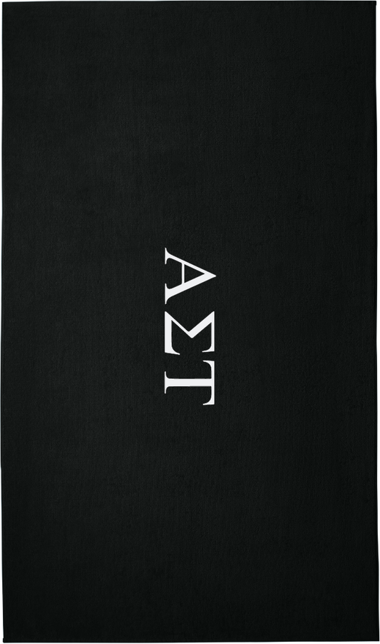 Alpha Sigma Tau Lettered Beach Towels