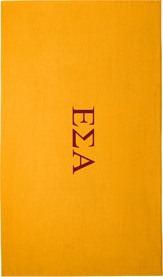Epsilon Sigma Alpha Lettered Beach Towels