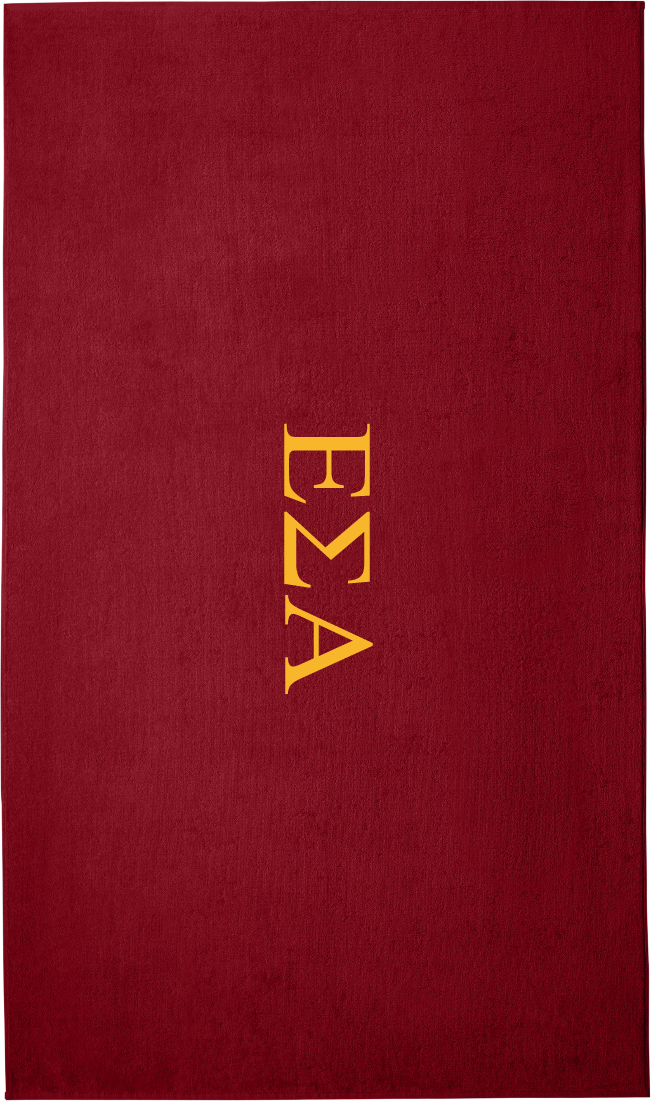 Epsilon Sigma Alpha Lettered Beach Towels