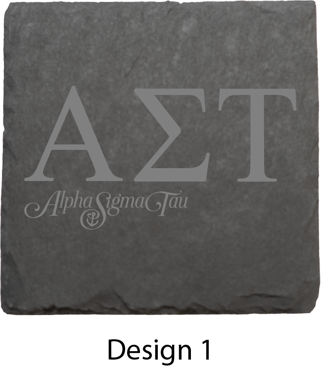 Alpha Sigma Tau Stone Coasters - 4-Pack