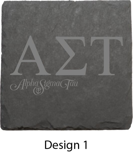 Alpha Sigma Tau Stone Coasters - 4-Pack
