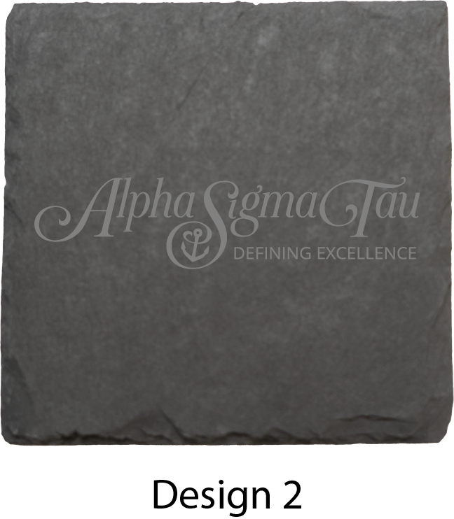 Alpha Sigma Tau Stone Coasters - 4-Pack