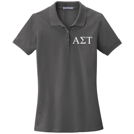 Alpha Sigma Tau Ladies' Embroidered Polo Shirt
