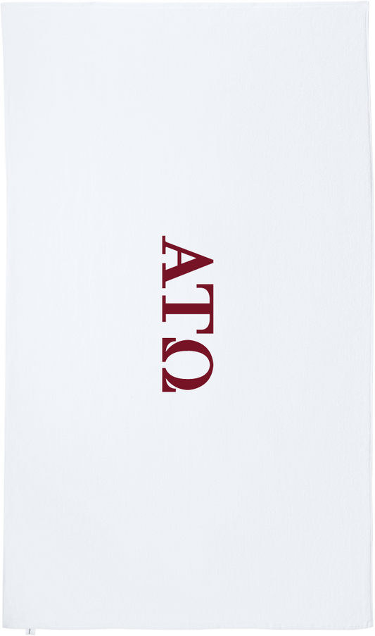 Alpha Tau Omega Lettered Beach Towels