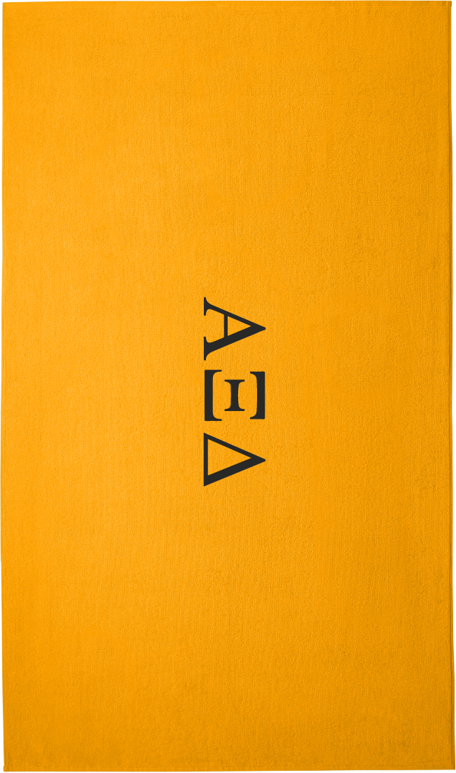 Alpha Xi Delta Lettered Beach Towels