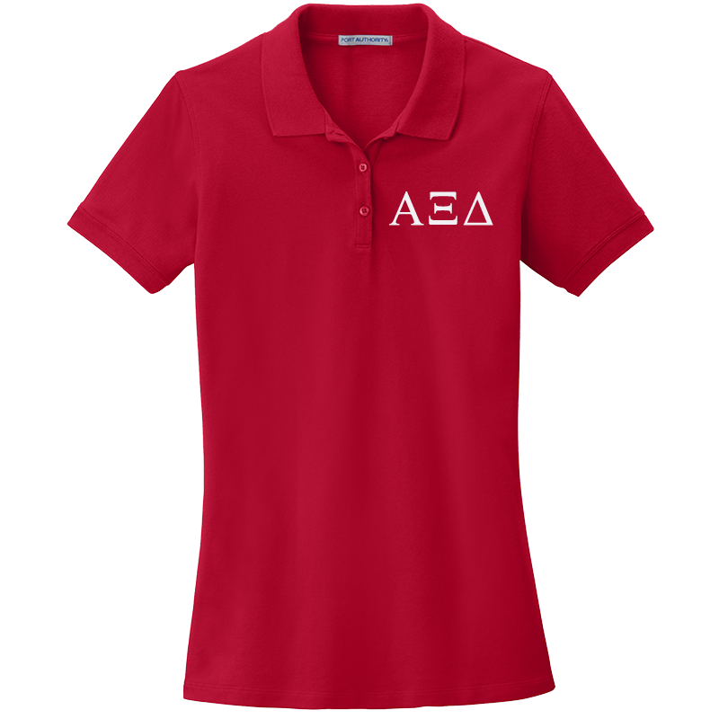 Alpha Xi Delta Ladies' Embroidered Polo Shirt