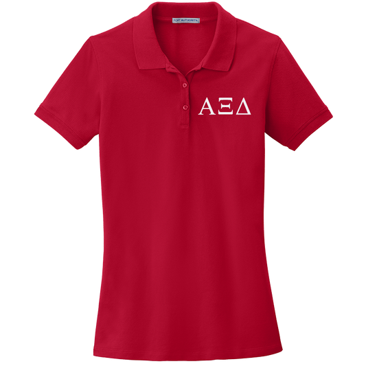 Alpha Xi Delta Ladies' Embroidered Polo Shirt