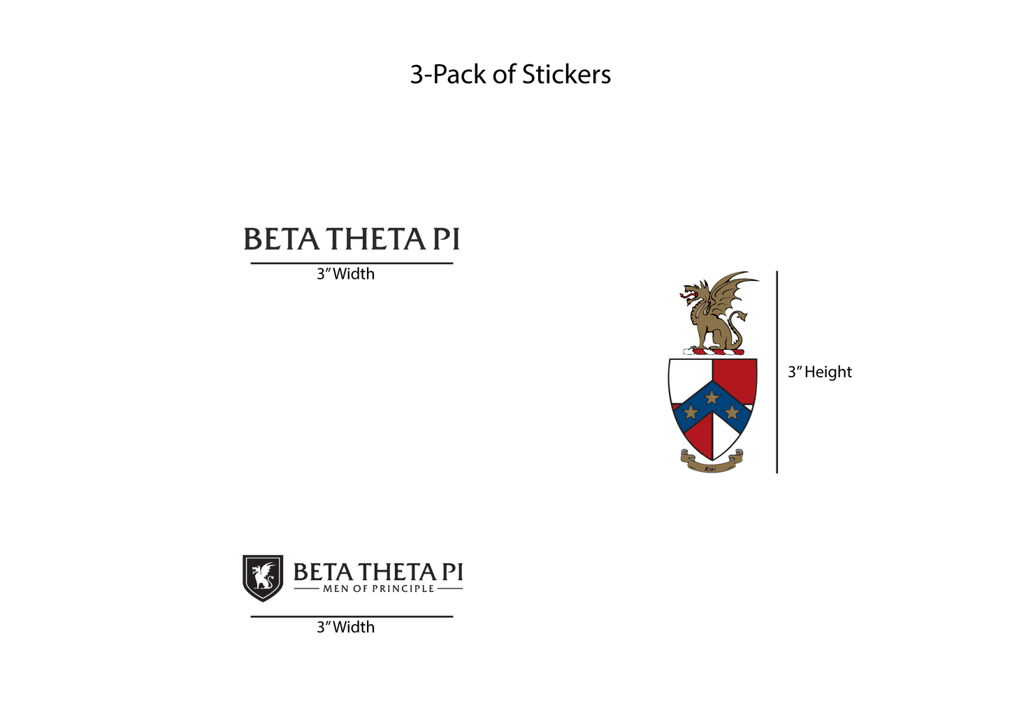 Beta Theta Pi Stickers