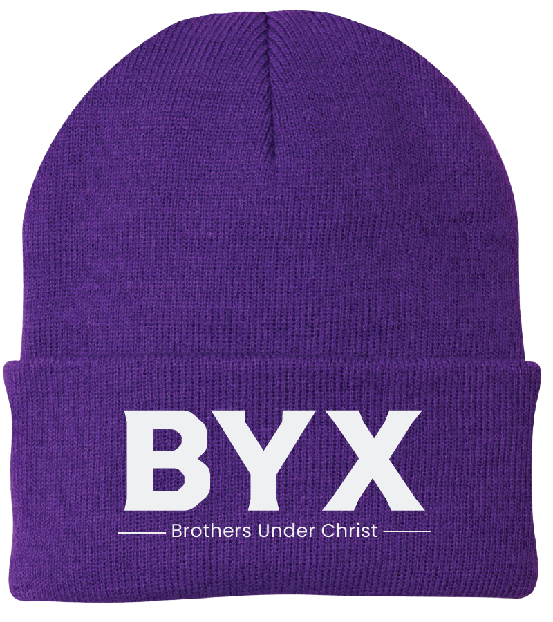 Beta Upsilon Chi Lettered Beanies