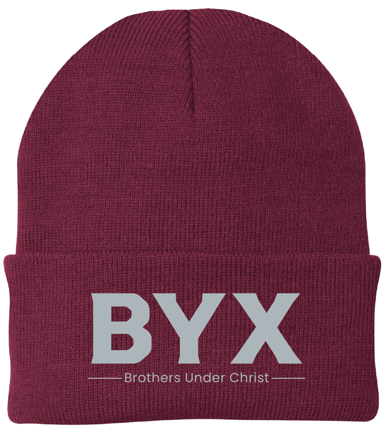 Beta Upsilon Chi Lettered Beanies
