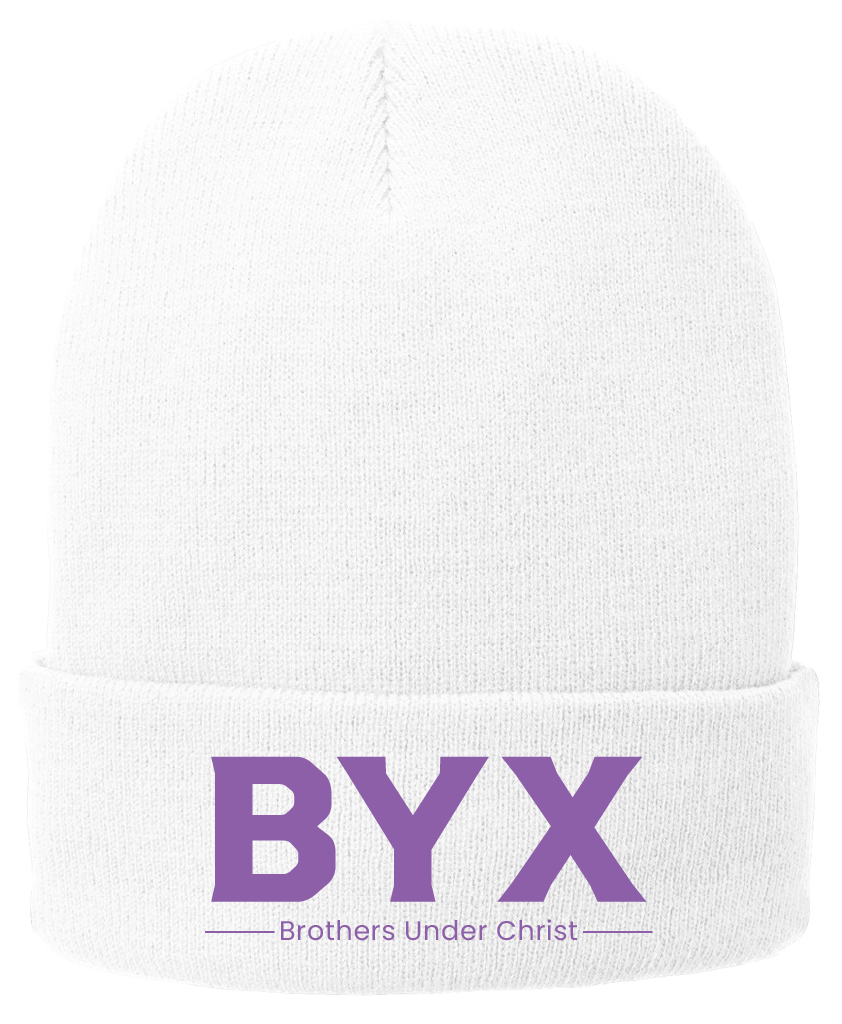 Beta Upsilon Chi Lettered Beanies