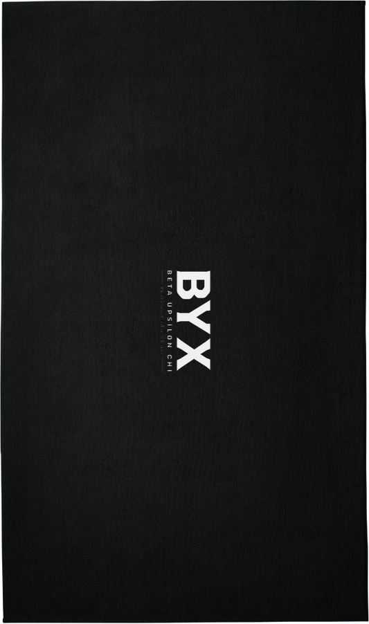 Beta Upsilon Chi Lettered Beach Towels