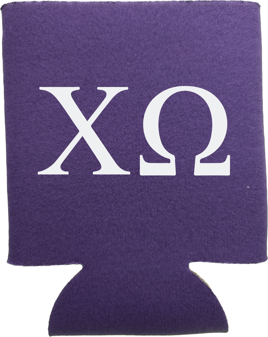 Chi Omega Can Coozies