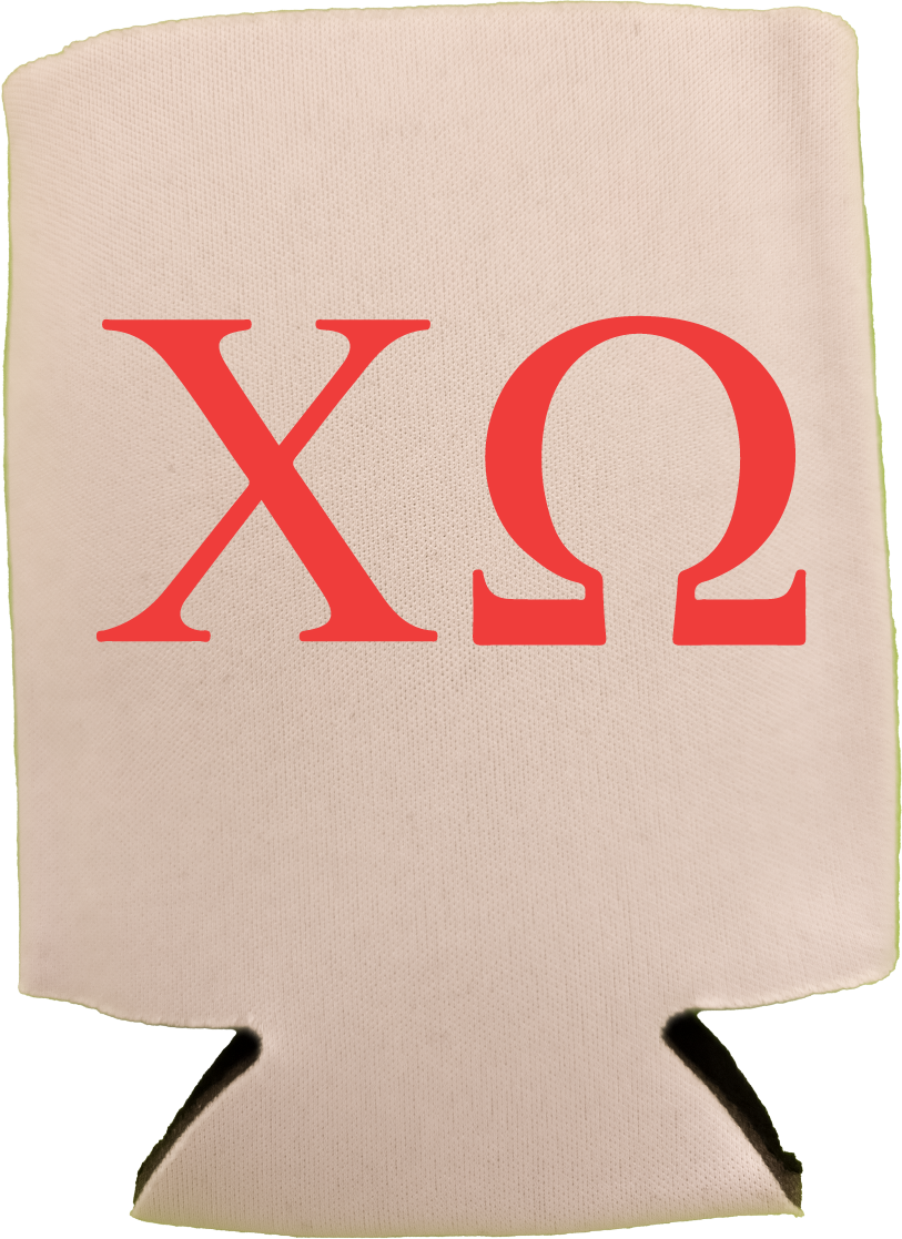 Chi Omega Can Coozies