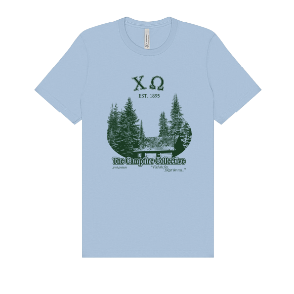 Chi Omega Forest Graphic T-Shirt