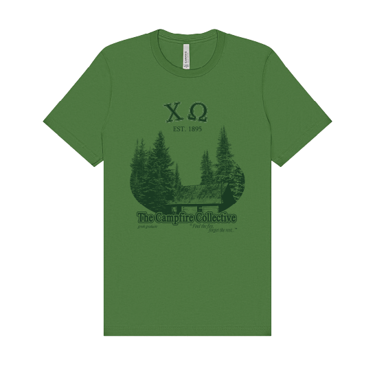 Chi Omega Forest Graphic T-Shirt