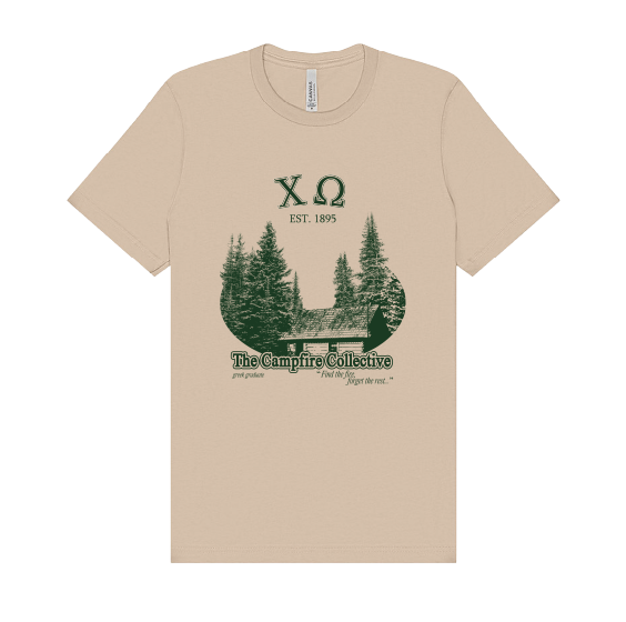 Chi Omega Forest Graphic T-Shirt