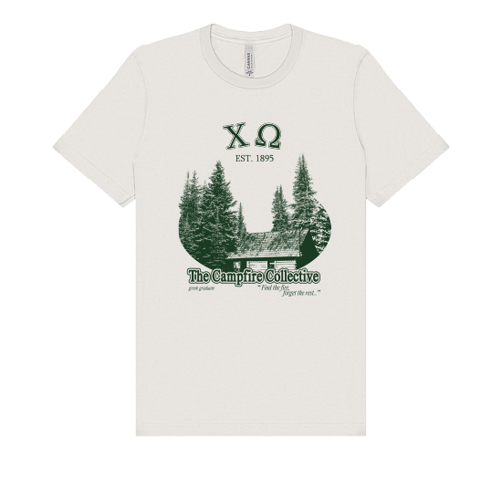 Chi Omega Forest Graphic T-Shirt