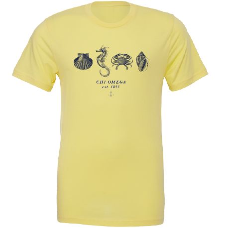 Chi Omega Nautical Graphic T-Shirts