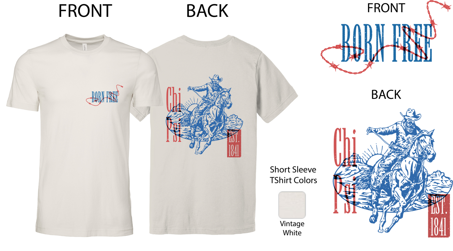 Chi Psi Cowboy Graphic T-Shirt