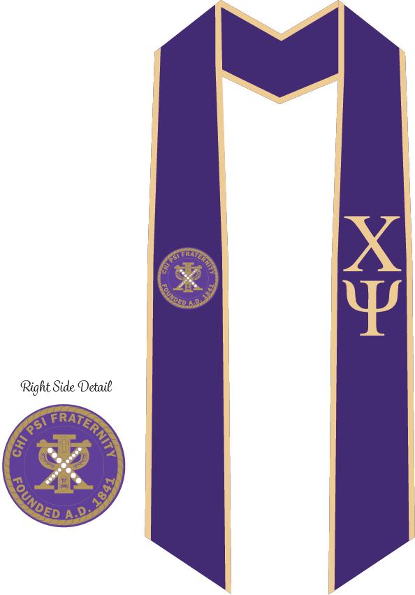 Chi Psi Graduation Stoles
